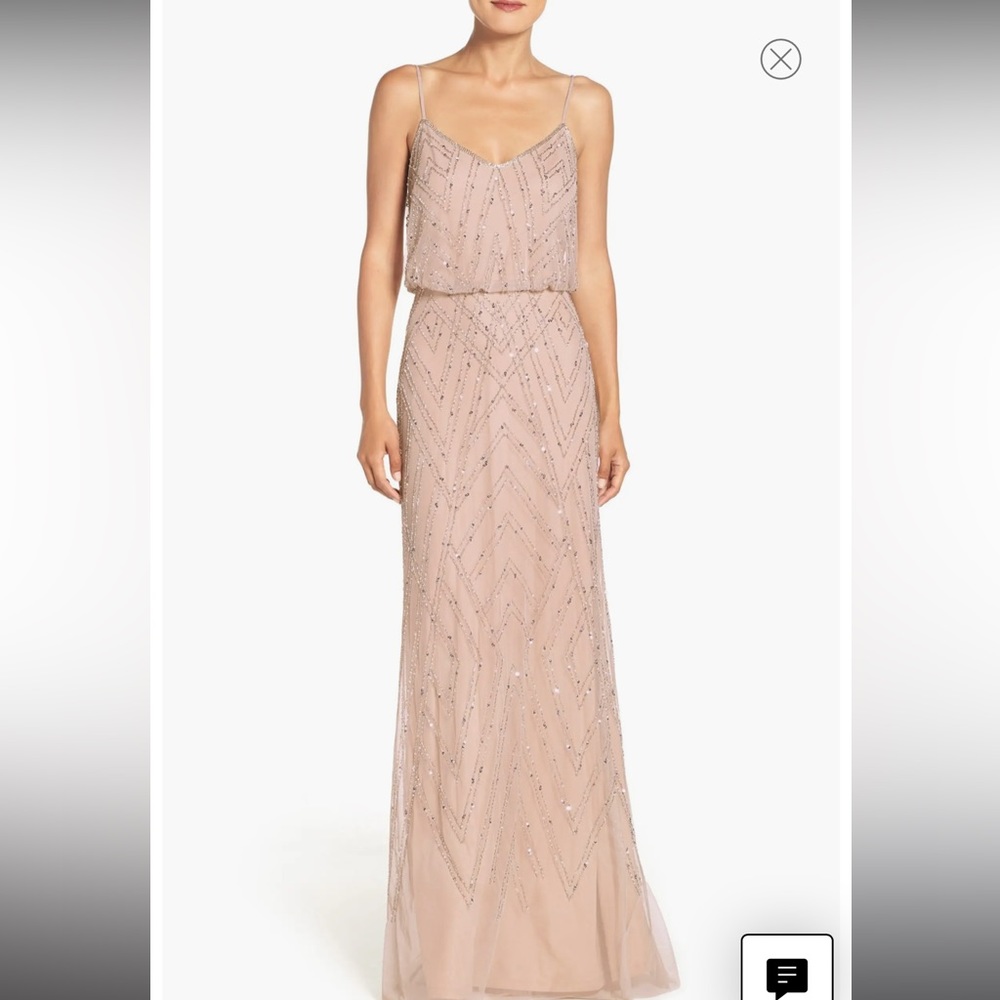Adrianna Papell blush dress